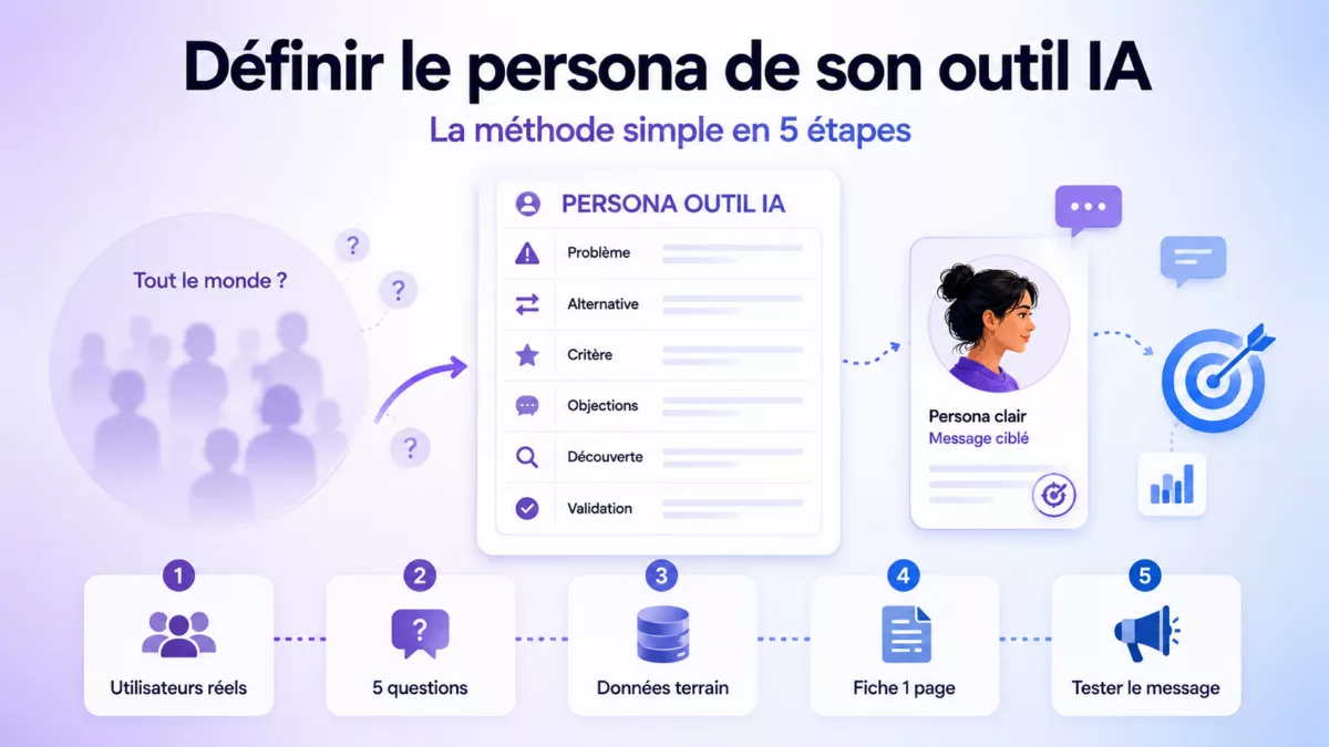 Définir le persona de son outil IA : la méthode sans usine à gaz