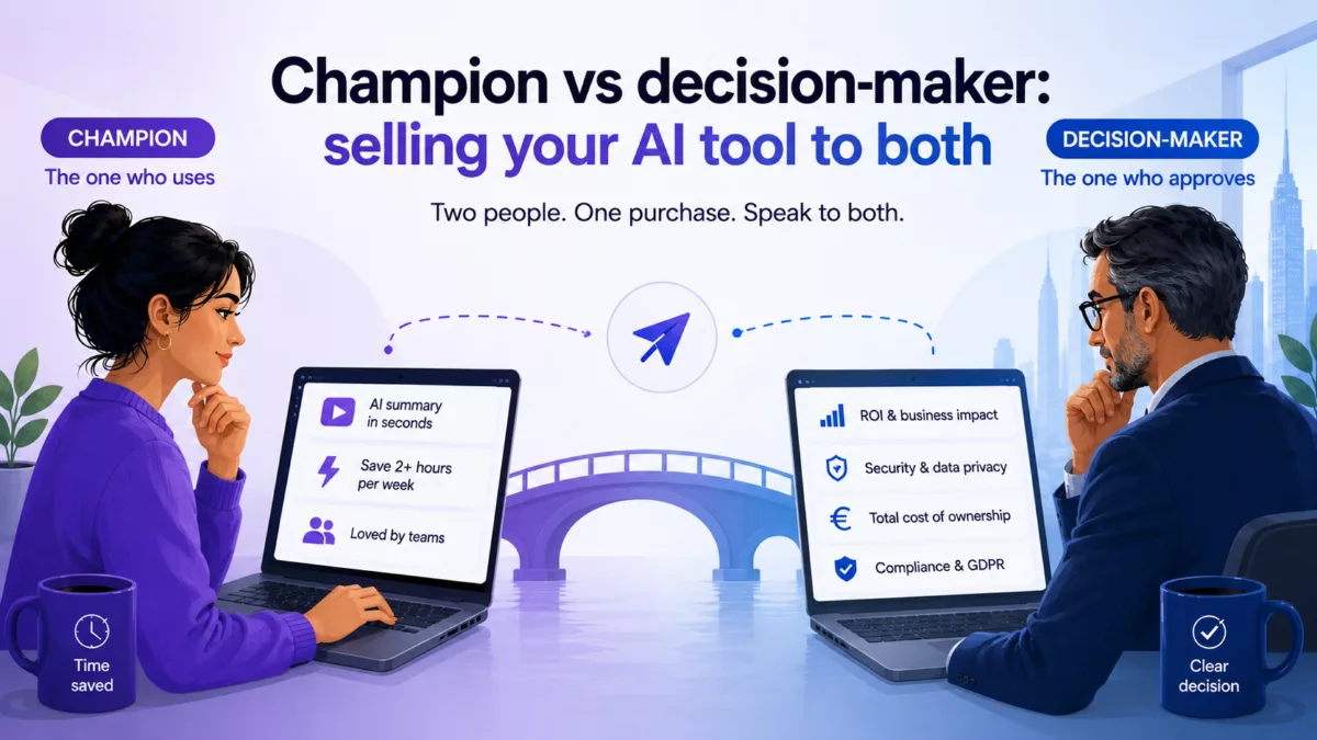 B2B personas: when your AI tool's user isn't the one holding the credit card