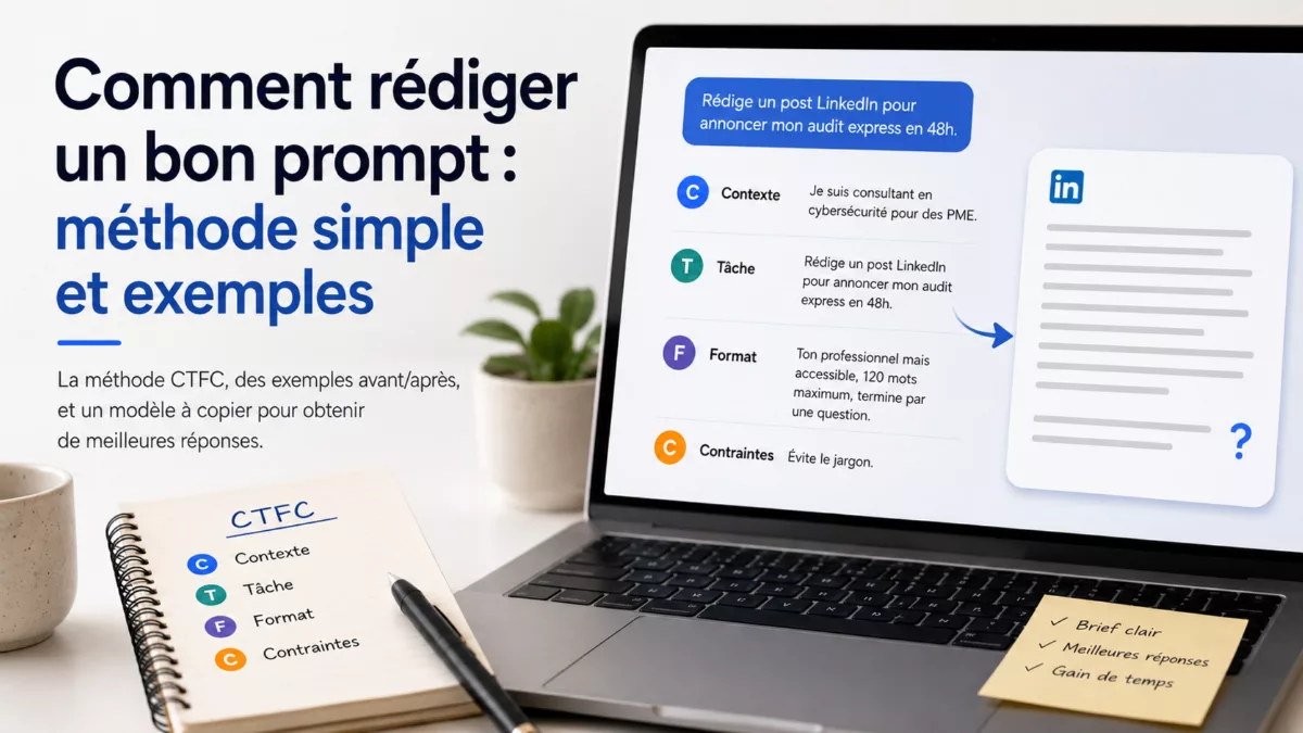 Comment rédiger un bon prompt : méthode simple et exemples