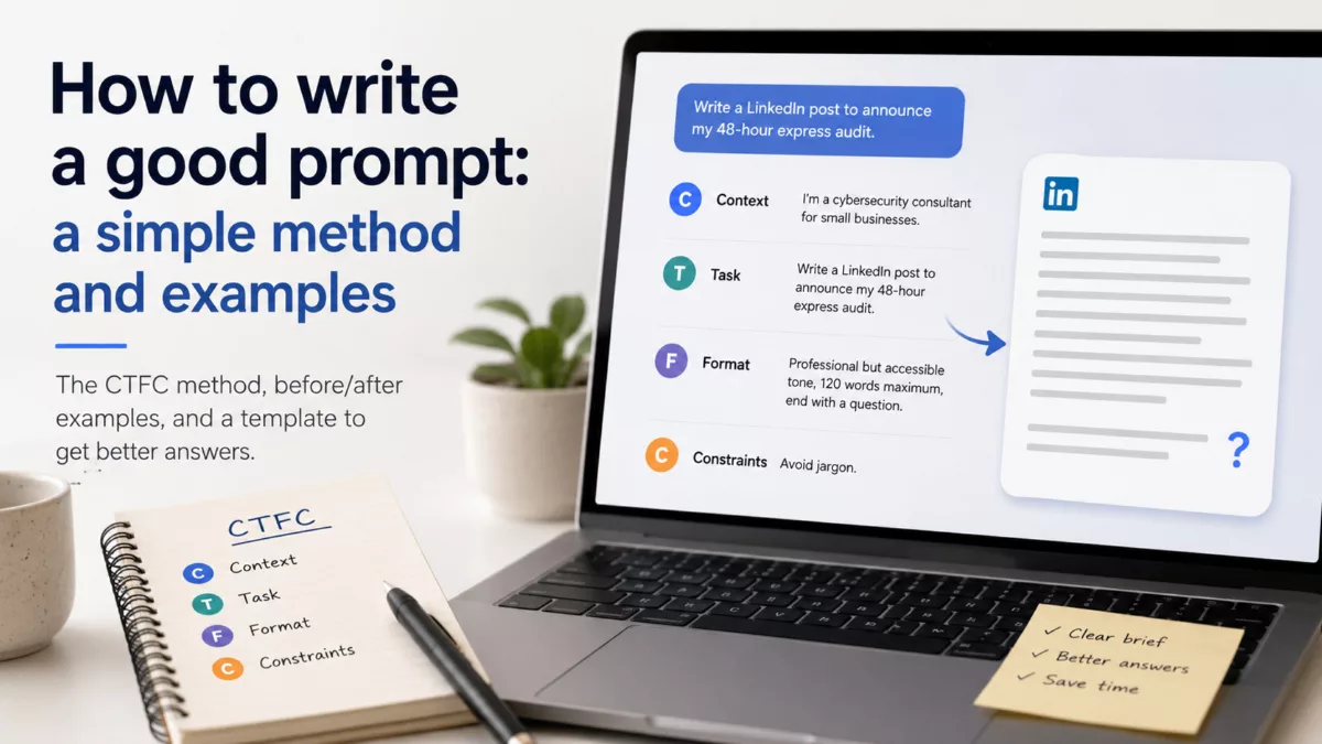 How to write a good prompt: a simple method and examples